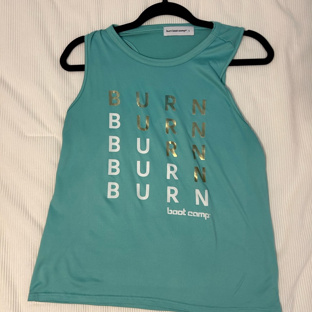 Burn Boot Camp Teal Tank Top